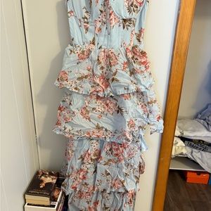 Floral Ruffle Maxi Dress